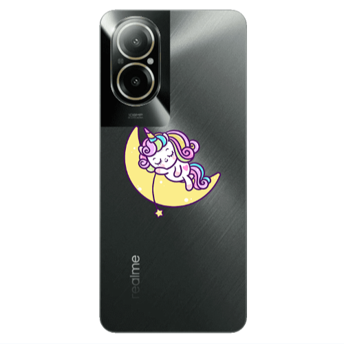 Realme C67 Sleeping horse Transparent Silicone TPU Θήκη