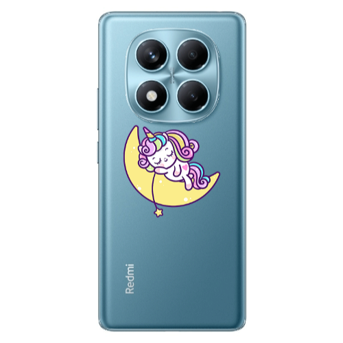 Xiaomi Redmi Note 14 Pro Sleeping horse Transparent Silicone TPU Θήκη