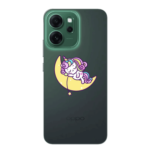 Oppo Reno 14 FS Sleeping horse Transparent Silicone TPU Θήκη