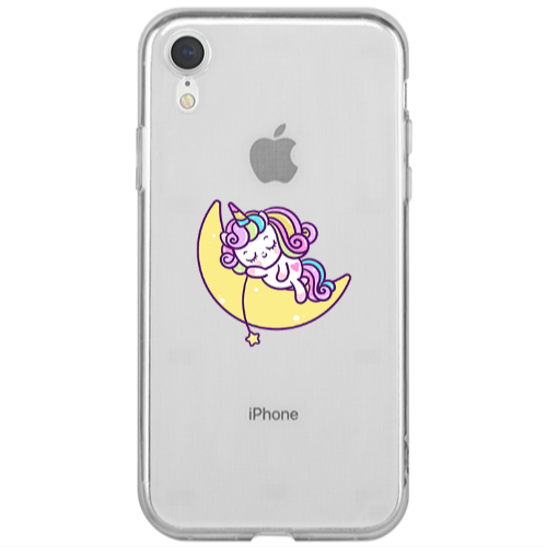 Apple iPhone Xr Sleeping horse Transparent Silicone TPU Θήκη