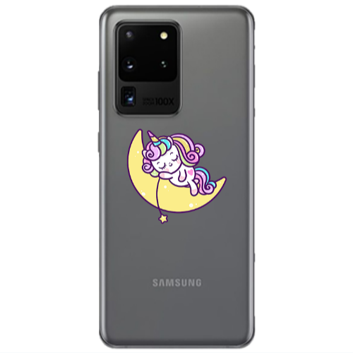 Samsung S20 Ultra Sleeping horse Transparent Silicone TPU Θήκη