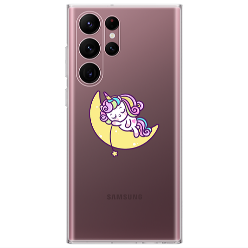 Samsung S22 Ultra Sleeping horse Transparent Silicone TPU Θήκη