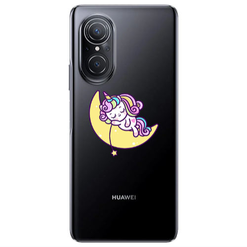 Huawei Nova 9 SE Sleeping horse Transparent Silicone TPU Θήκη