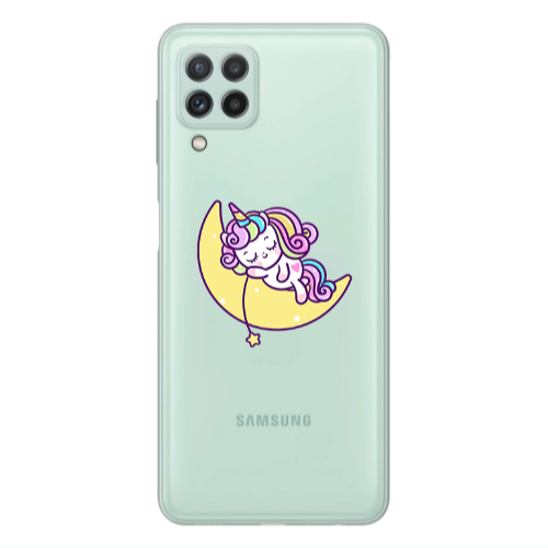 Samsung A22 4G Sleeping horse Transparent Silicone TPU Θήκη