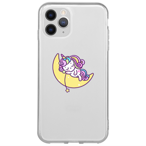 Apple iPhone 12 Pro Max Sleeping horse Transparent Silicone TPU Θήκη
