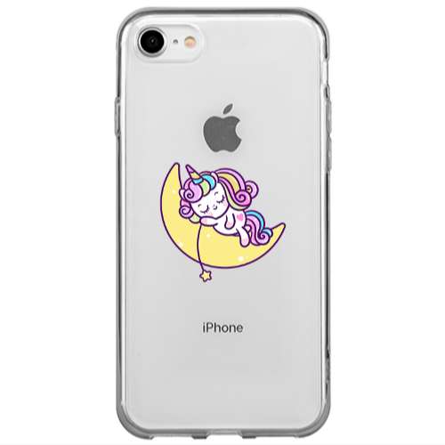 Apple iPhone SE 2020 Sleeping horse Transparent Silicone TPU Θήκη