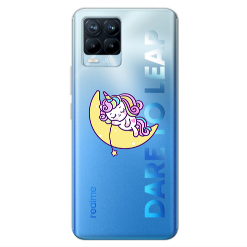 Realme 8 Pro Sleeping horse Transparent Silicone TPU Θήκη