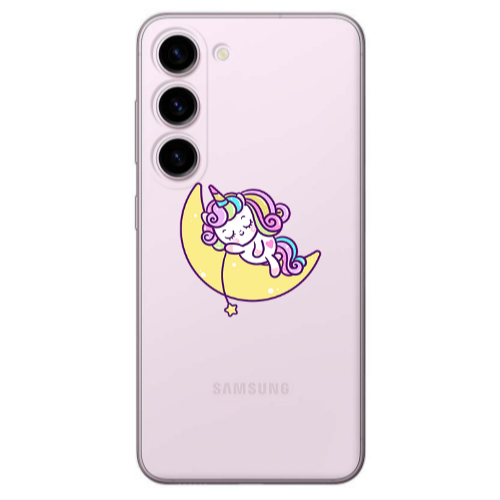 Samsung S23 Sleeping horse Transparent Silicone TPU Θήκη