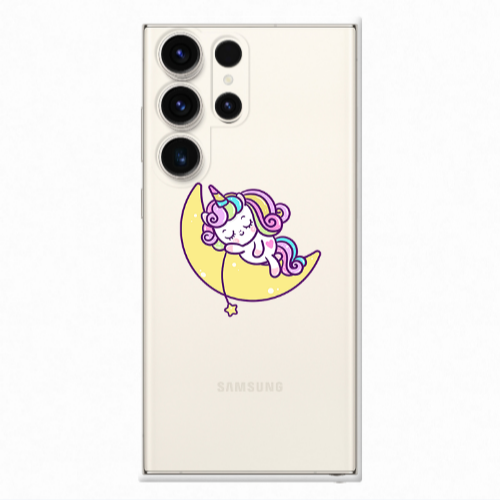 Samsung S23 Ultra Sleeping horse Transparent Silicone TPU Θήκη