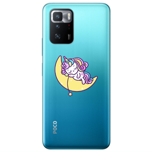 Xiaomi Poco X3 GT Sleeping horse Transparent Silicone TPU Θήκη
