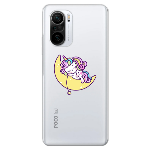 Xiaomi Poco F3 Sleeping horse Transparent Silicone TPU Θήκη