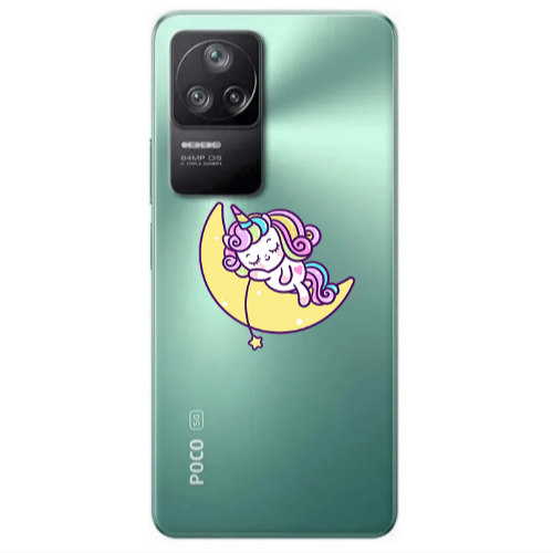 Xiaomi Poco F4 Sleeping horse Transparent Silicone TPU Θήκη