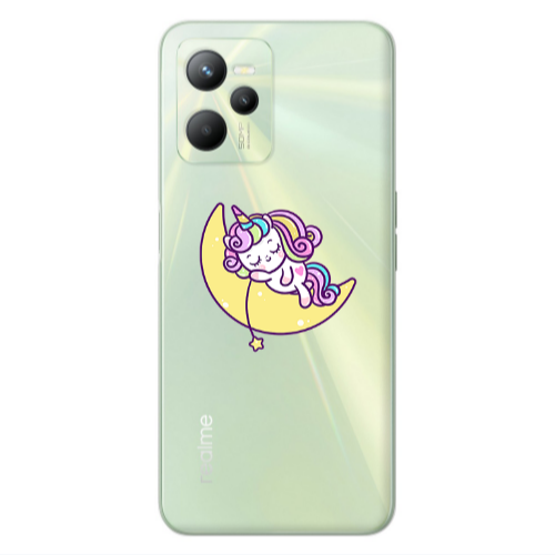 Realme C35 Sleeping horse Transparent Silicone TPU Θήκη