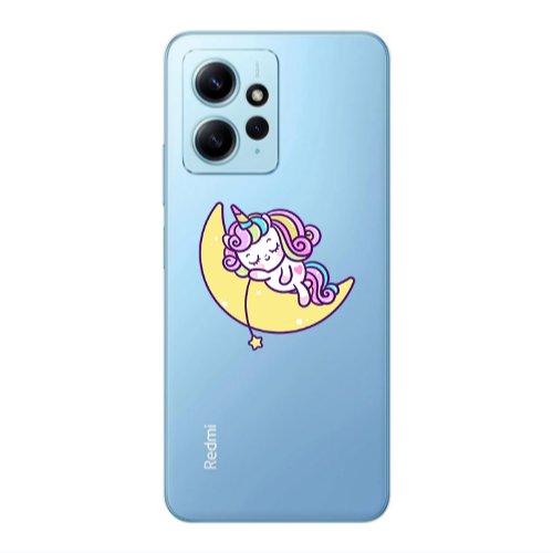 Xiaomi Redmi Note 12 4G Sleeping horse Transparent Silicone TPU Θήκη
