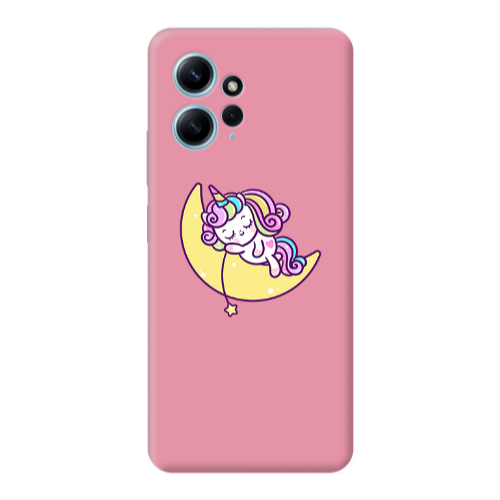 Xiaomi Redmi Note 12 4G Sleeping horse Pink Colored Silicone TPU Θήκη