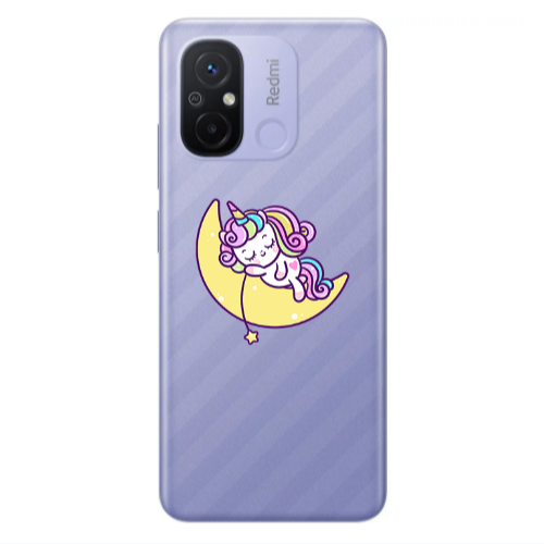 Xiaomi Redmi 12C Sleeping horse Transparent Silicone TPU Θήκη