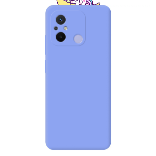 Xiaomi Redmi 12C Sleeping horse Light Purple Colored Silicone TPU Θήκη