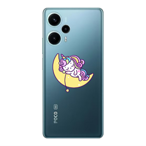 Xiaomi Poco F5 Sleeping horse Transparent Silicone TPU Θήκη