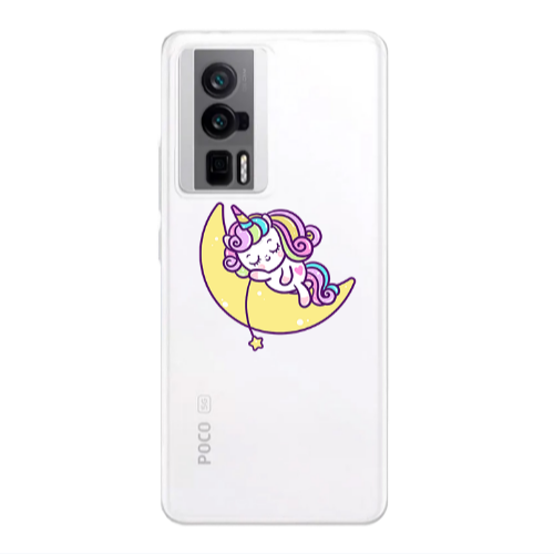 Xiaomi Poco F5 Pro Sleeping horse Transparent Silicone TPU Θήκη