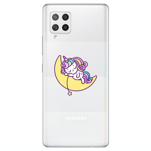 Samsung A42 5G Sleeping horse Transparent Silicone TPU Θήκη