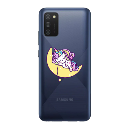 Samsung A02s Sleeping horse Transparent Silicone TPU Θήκη