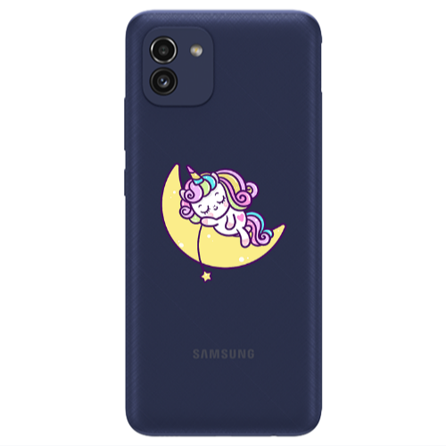 Samsung A03 Sleeping horse Transparent Silicone TPU Θήκη