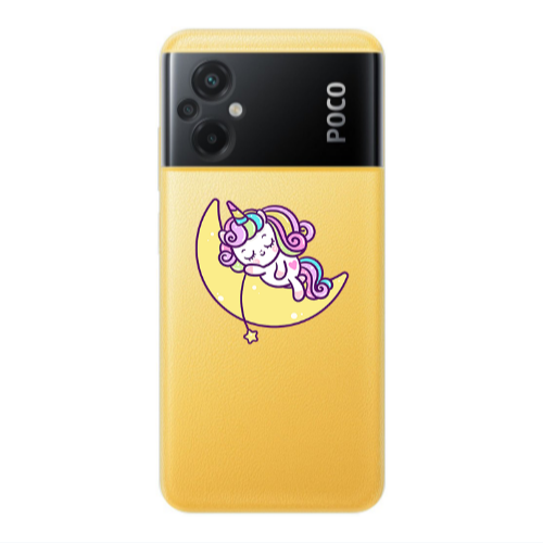 Xiaomi Poco M5 Sleeping horse Transparent Silicone TPU Θήκη