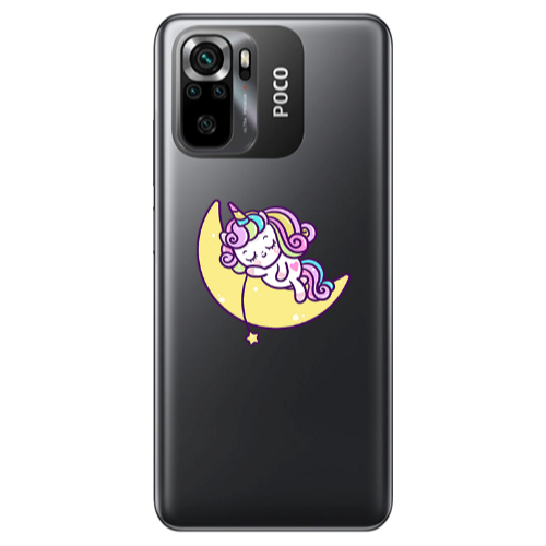 Xiaomi Poco M5 s Sleeping horse Transparent Silicone TPU Θήκη