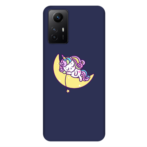 Xiaomi Redmi Note 12s Sleeping horse Dark blue Colored Silicone TPU Θήκη