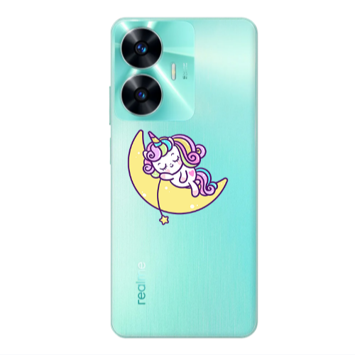 Realme C55 Sleeping horse Transparent Silicone TPU Θήκη