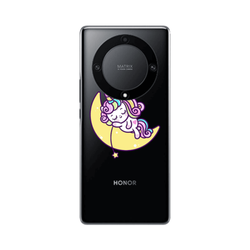 Honor Magic5 Lite 5G Sleeping horse Transparent Silicone TPU Θήκη