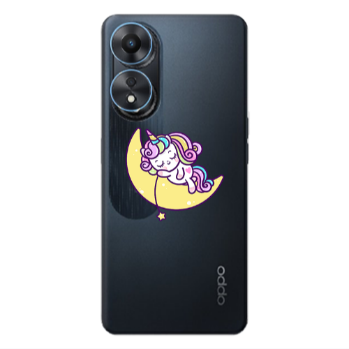 Oppo A 98 Sleeping horse Transparent Silicone TPU Θήκη
