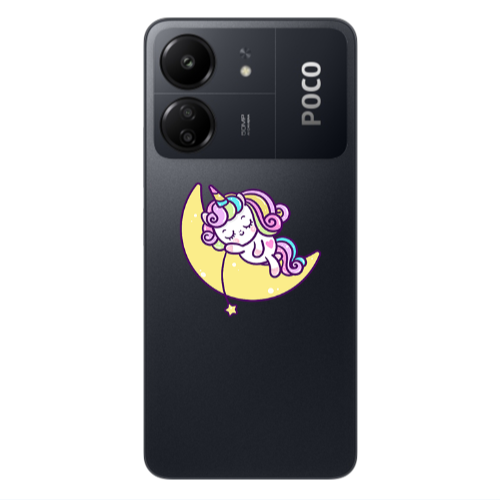 Xiaomi Poco C65 Sleeping horse Transparent Silicone TPU Θήκη