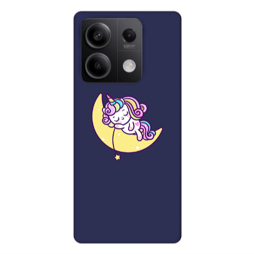 Xiaomi Redmi Note 13Pro 5G Sleeping horse Dark blue Colored Silicone TPU Θήκη