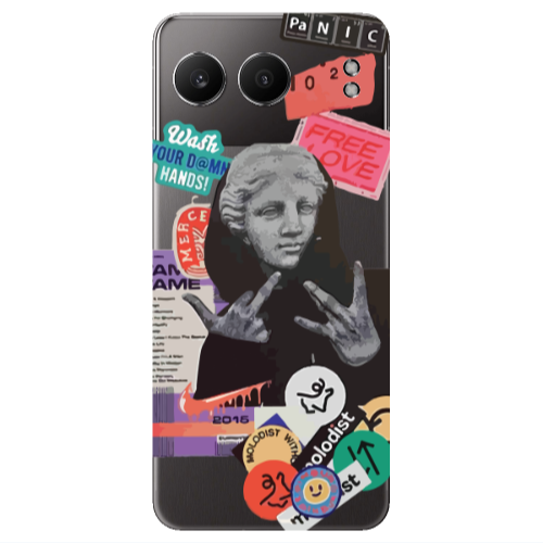 Oneplus Nord 4 Free love Transparent Silicone TPU Θήκη