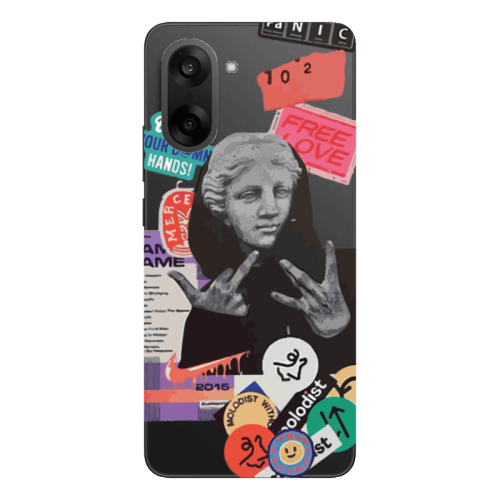 Oneplus Nord CE 5 Free love Transparent Silicone TPU Θήκη