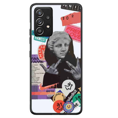 Samsung A53 Free love Black Glossy Θήκη