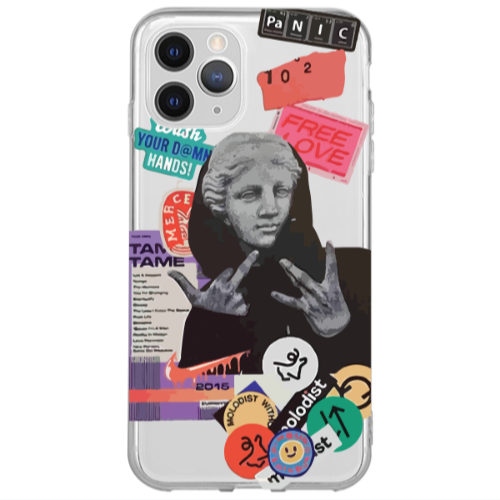 Apple iPhone 13 Pro Free love Transparent Silicone TPU Θήκη