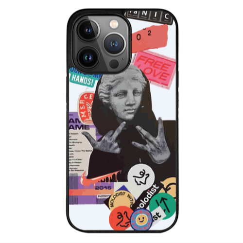 Apple iPhone 12 Pro Max Free love Black Glossy Θήκη
