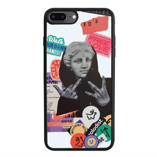 Apple iPhone 7 Plus Free love Black Glossy Θήκη