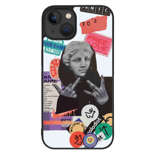 Apple iPhone 13 Mini Free love Black Glossy Θήκη