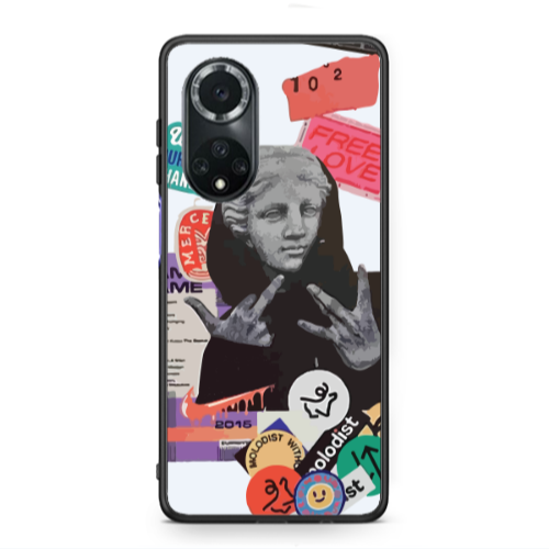 Huawei Nova 9 Free love Black Glossy Θήκη