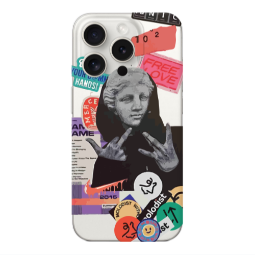 Apple iPhone 15 Pro Free love Transparent Silicone TPU Θήκη