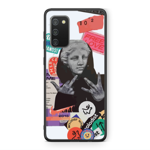 Samsung A02s Free love Black Glossy Θήκη