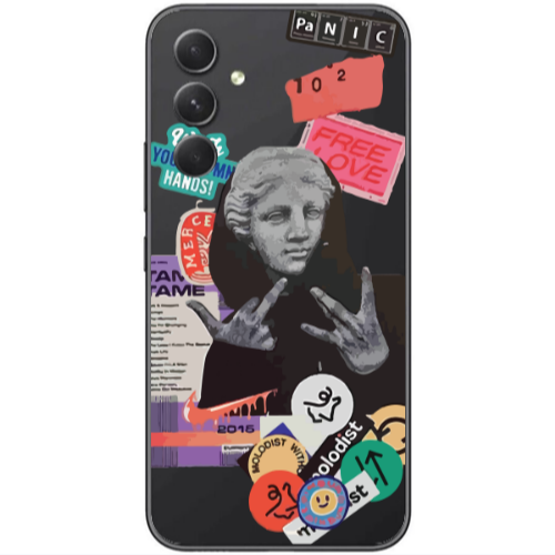 Samsung  Galaxy A05s Free love Transparent Silicone TPU Θήκη
