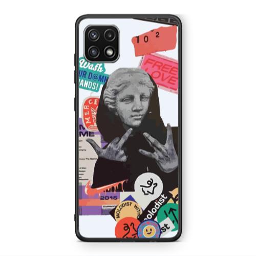 Samsung A22 5G Free love Black Glossy Θήκη