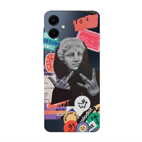 Samsung A06 Free love Transparent Silicone TPU Θήκη