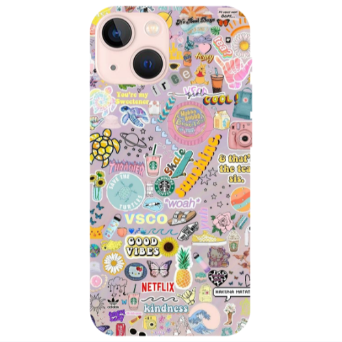 Apple iPhone 13 Vsco Transparent Silicone TPU Θήκη