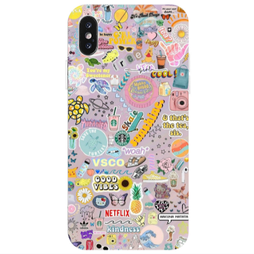 Apple iPhone Xs Max Vsco Transparent Silicone TPU Θήκη