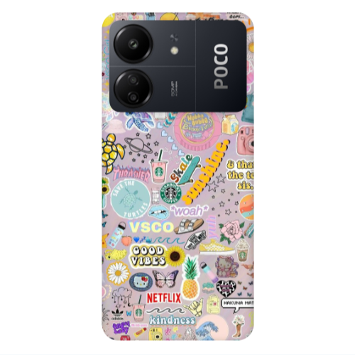 Xiaomi Poco C65 Vsco Transparent Silicone TPU Θήκη